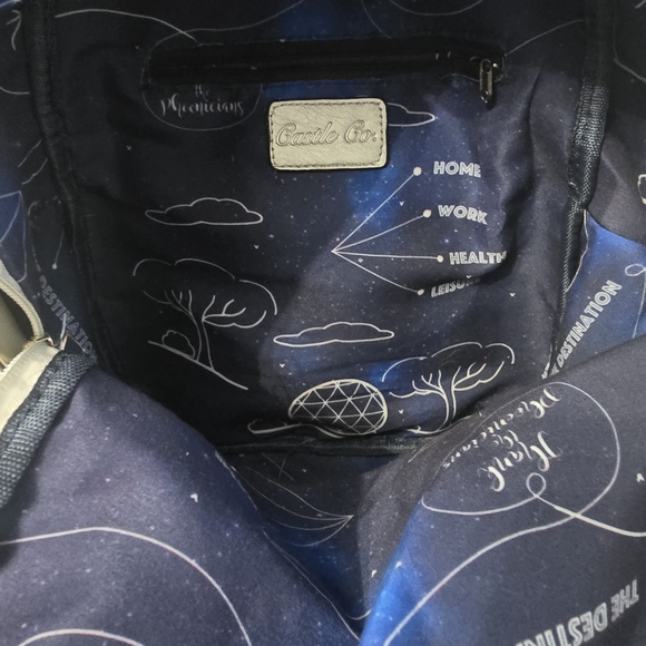 Geometric Silver Backpack - Picture 3 of 6